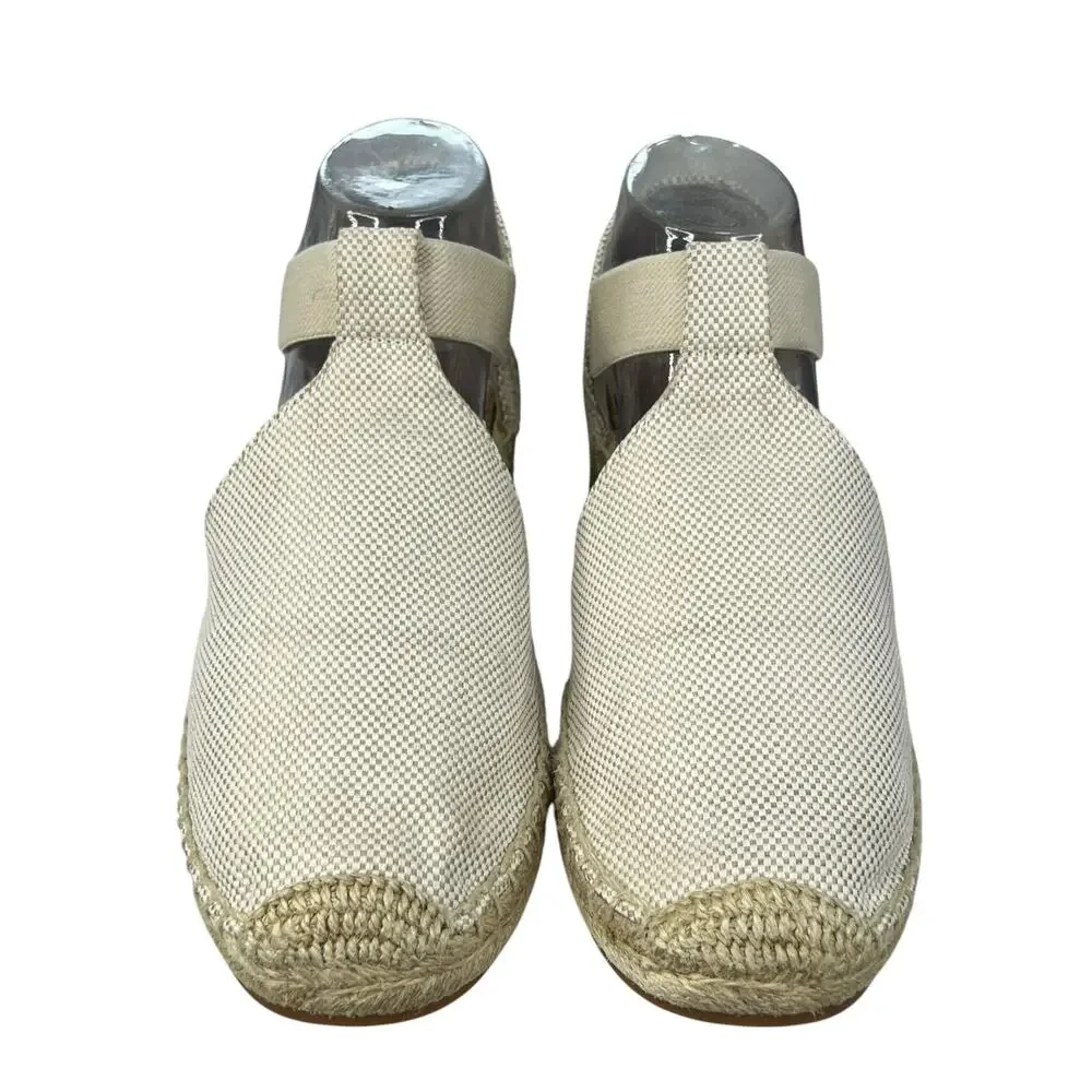 Tory Burch Women’s Catalina Cream Closed Toe Espadrille Size US 11